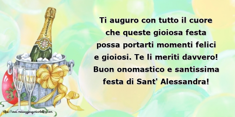 Sant'Alessandra Buon onomastico e santissima festa di Sant' Alessandra!