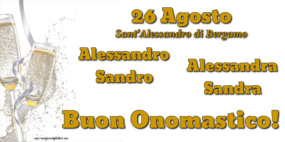 26 Agosto - Sant'Alessandro di Bergamo