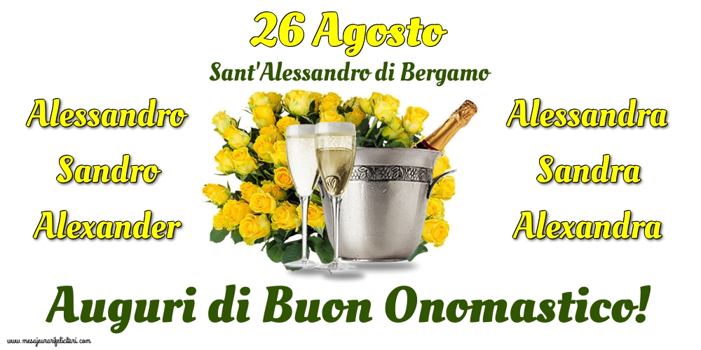 26 Agosto - Sant'Alessandro di Bergamo