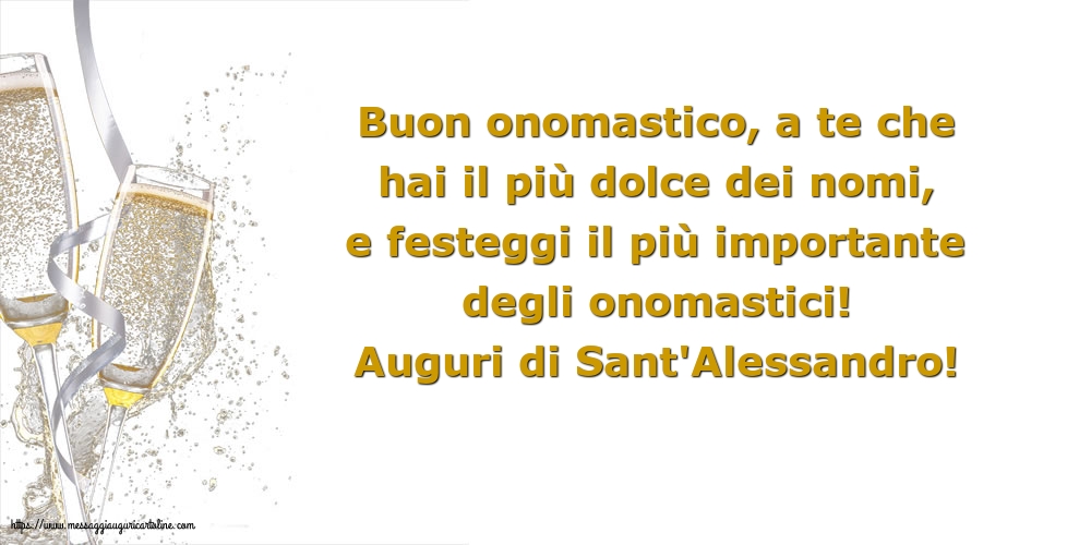 Auguri di Sant'Alessandro!