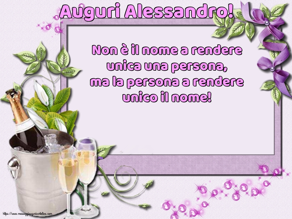 Auguri Alessandro!