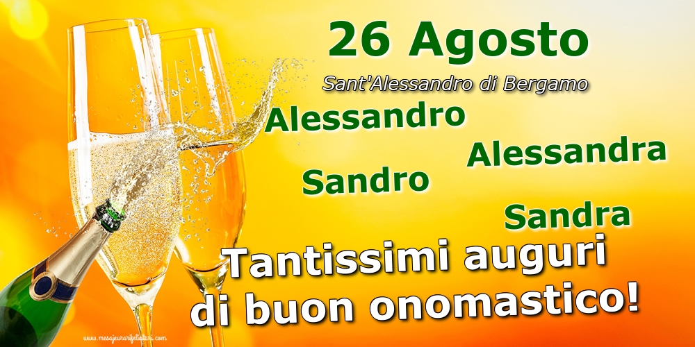 26 Agosto - Sant'Alessandro di Bergamo