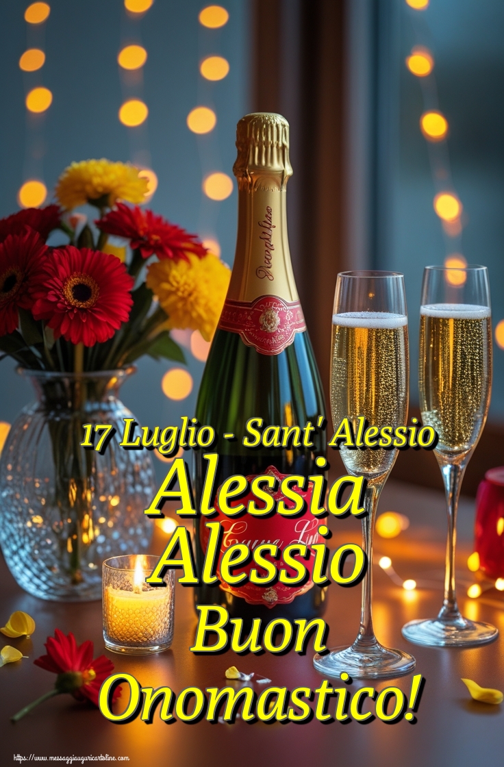 17 Luglio - Sant' Alessio Alessia Alessio Buon Onomastico!
