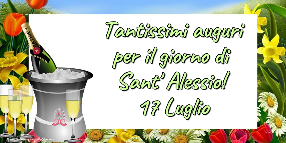 Tantissimi auguri per il giorno di Sant' Alessio! 17 Luglio