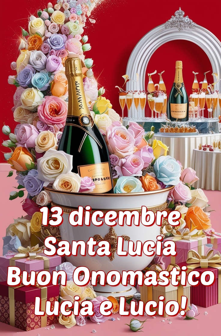 13 dicembre Santa Lucia Buon Onomastico Lucia e Lucio!