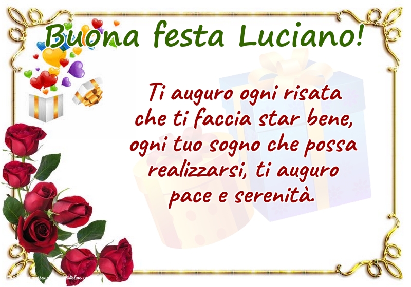 Buona festa Luciano!