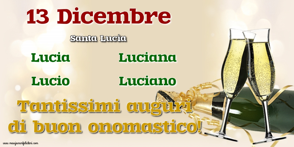 13 Dicembre - Santa Lucia