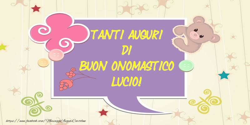 Cartoline di Santa Lucia - Tanti Auguri di Buon Onomastico Lucio! - messaggiauguricartoline.com