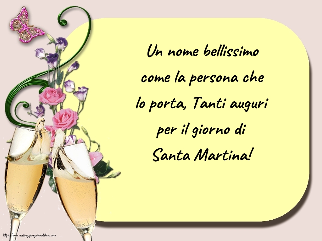 Santa Martina Tanti auguri per il giorno di Santa Martina!