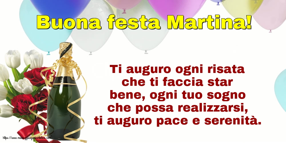 Buona festa Martina!