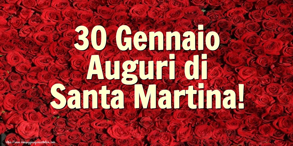 Santa Martina 30 Gennaio Auguri di Santa Martina!