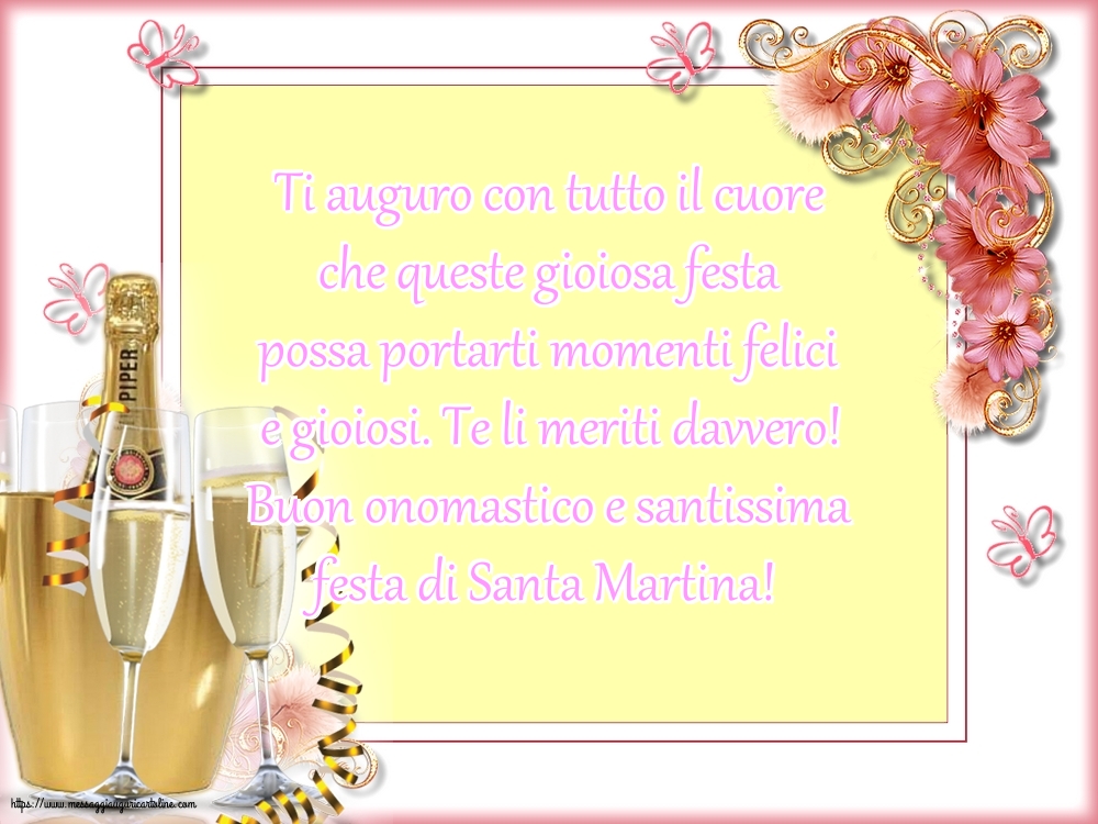 Santa Martina Buon onomastico e santissima festa di Santa Martina!