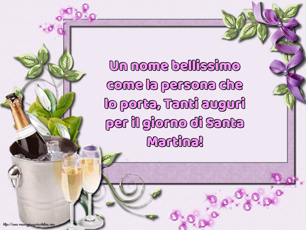 Santa Martina Tanti auguri per il giorno di Santa Martina!