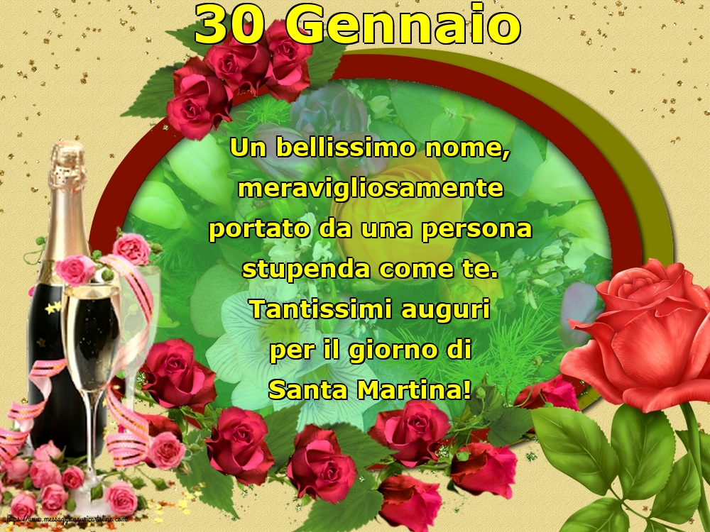 30 Gennaio - Tantissimi auguri per il giorno di Santa Martina!
