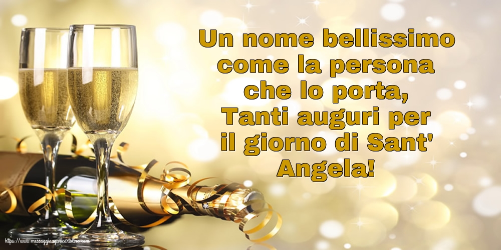 Sant' Angela Tanti auguri per il giorno di Sant' Angela!