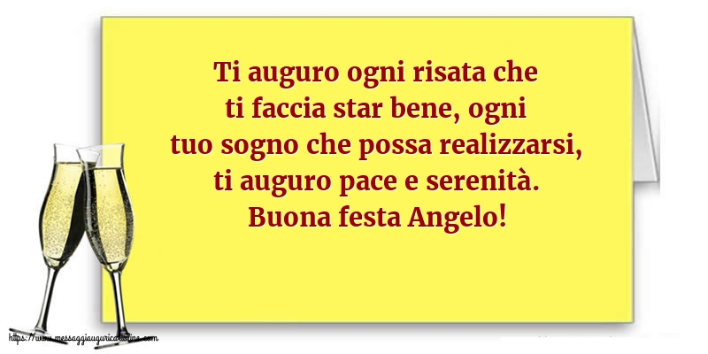 Buona festa Angelo!