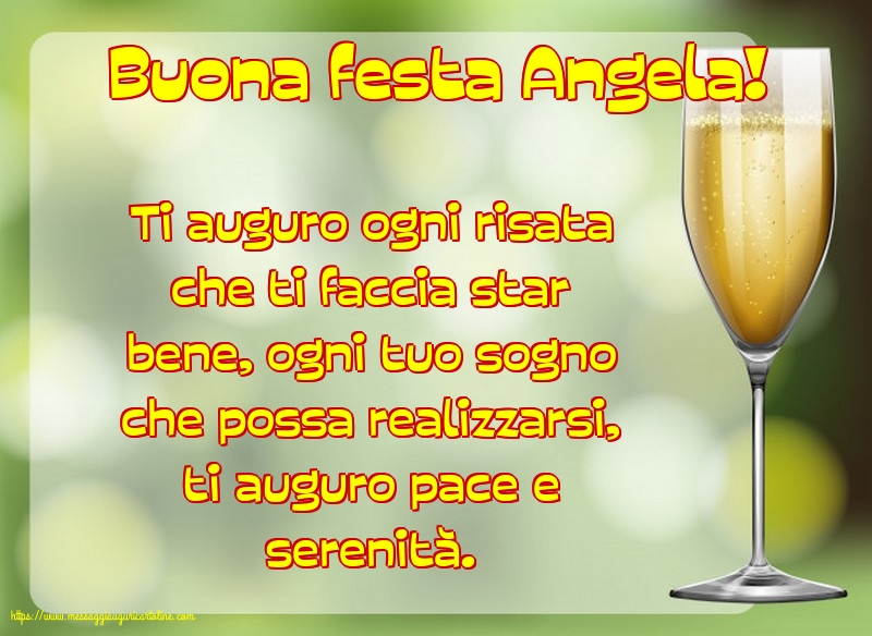 Sant' Angela Buona festa Angela!