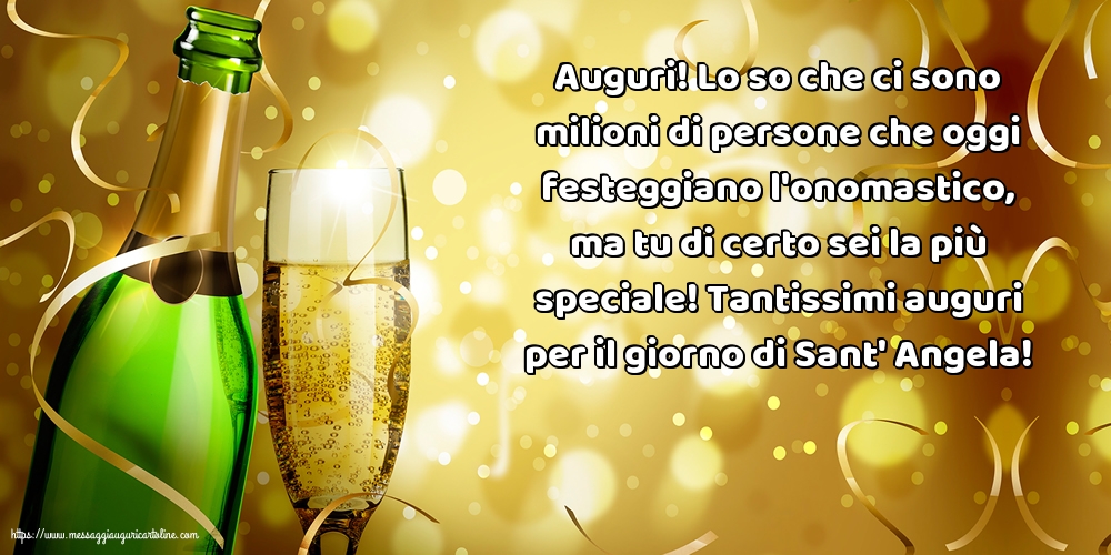 Sant' Angela Tantissimi auguri per il giorno di Sant' Angela!