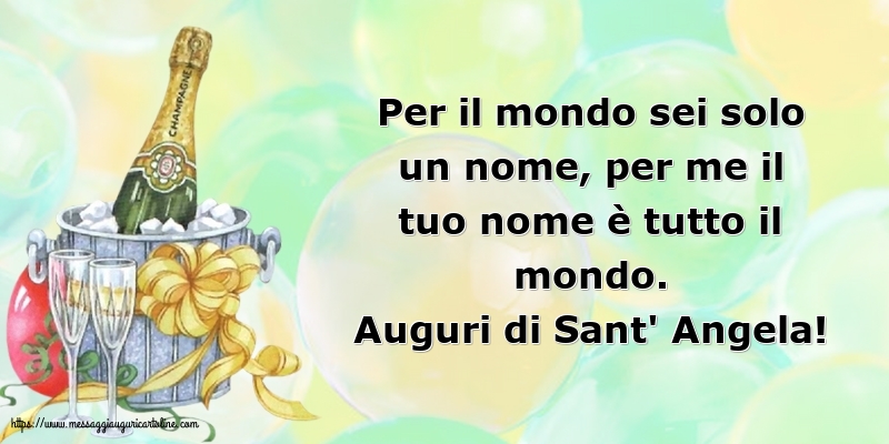 Sant' Angela Auguri di Sant' Angela!