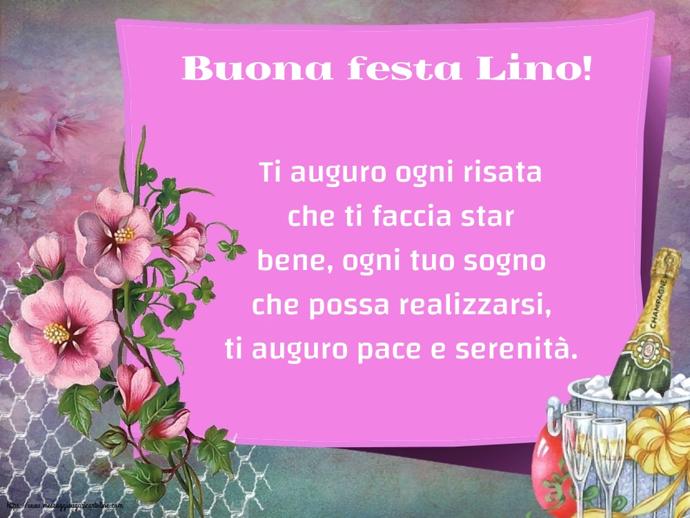 Buona festa Lino!