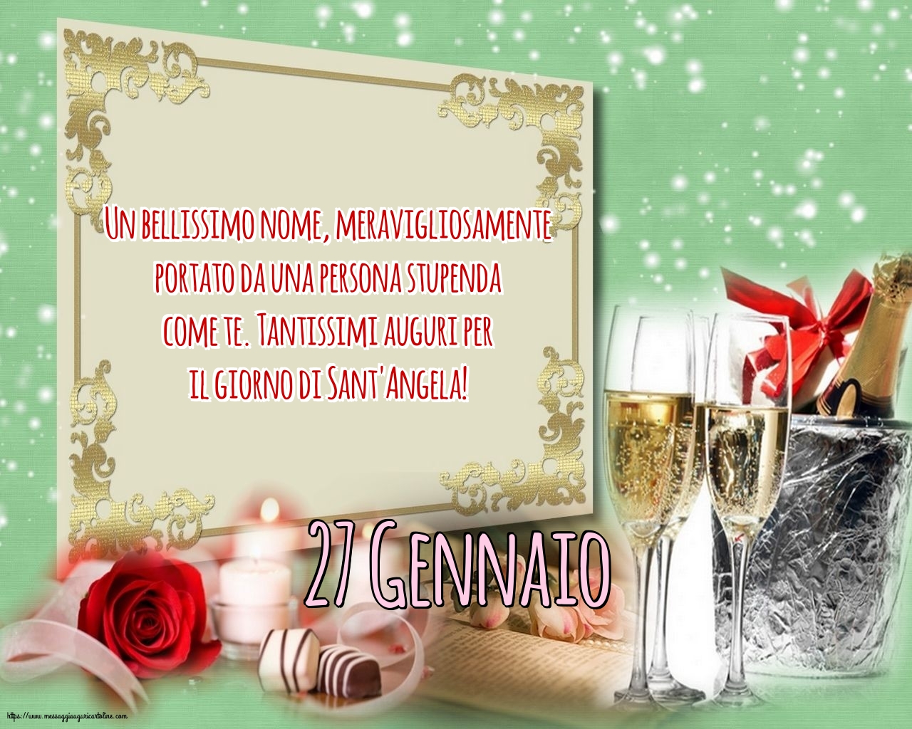 27 Gennaio - Tantissimi auguri per il giorno di Sant'Angela!