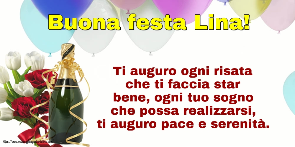 Sant' Angela Buona festa Lina!