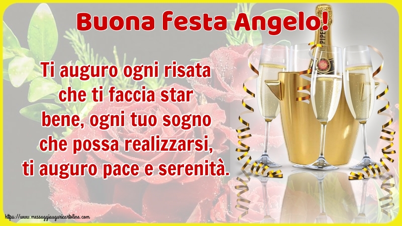 Buona festa Angelo!