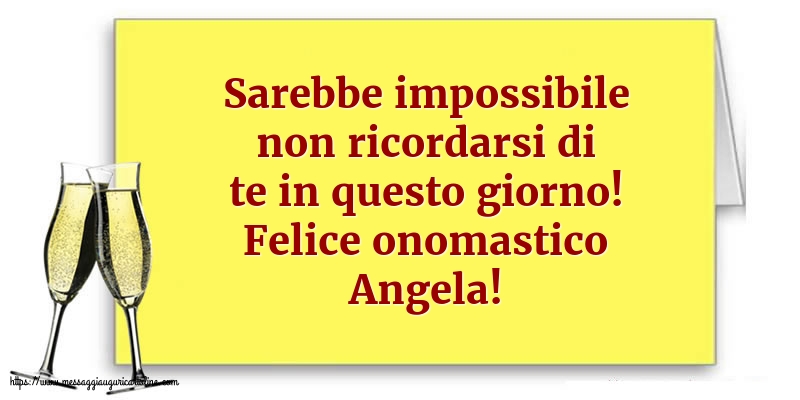 Felice onomastico Angela!