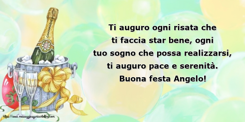 Buona festa Angelo!