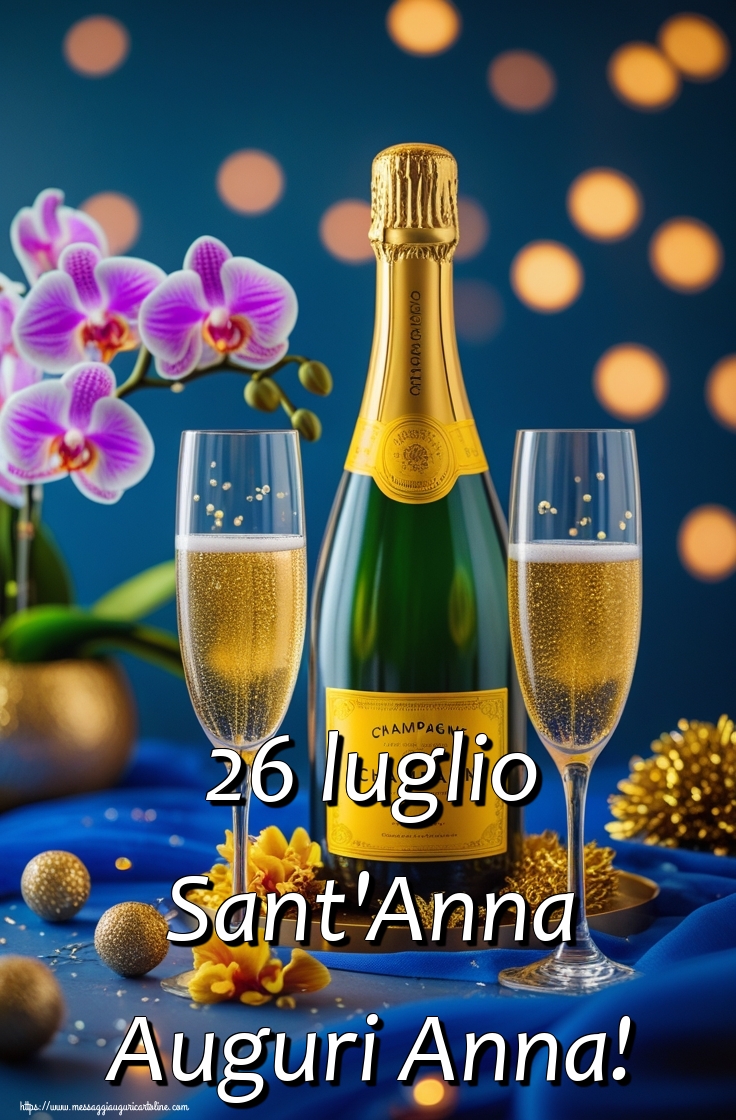 26 luglio Sant'Anna Auguri Anna!