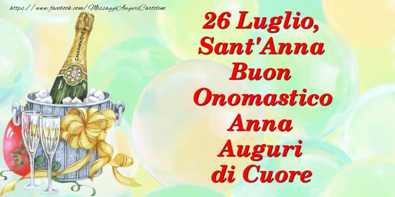 Santi Anna e Gioacchino 26 Luglio, Sant'Anna