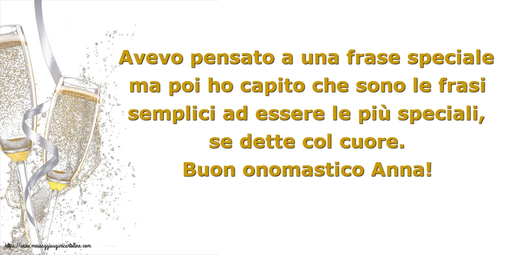 Buon onomastico Anna!
