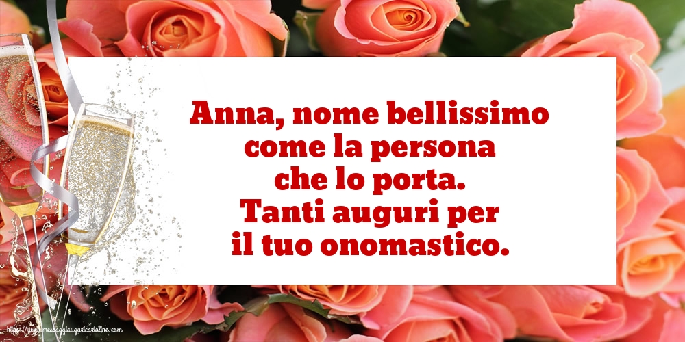 Tanti auguri per il tuo onomastico