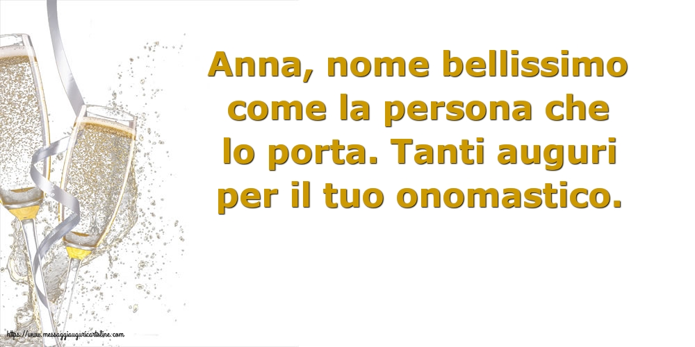 Tanti auguri per il tuo onomastico