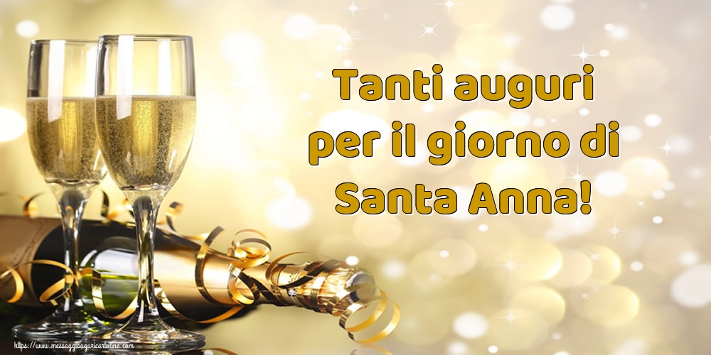 Tanti auguri per il giorno di Santa Anna!