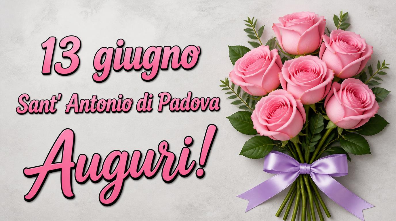 13 giugno Sant' Antonio di Padova Auguri