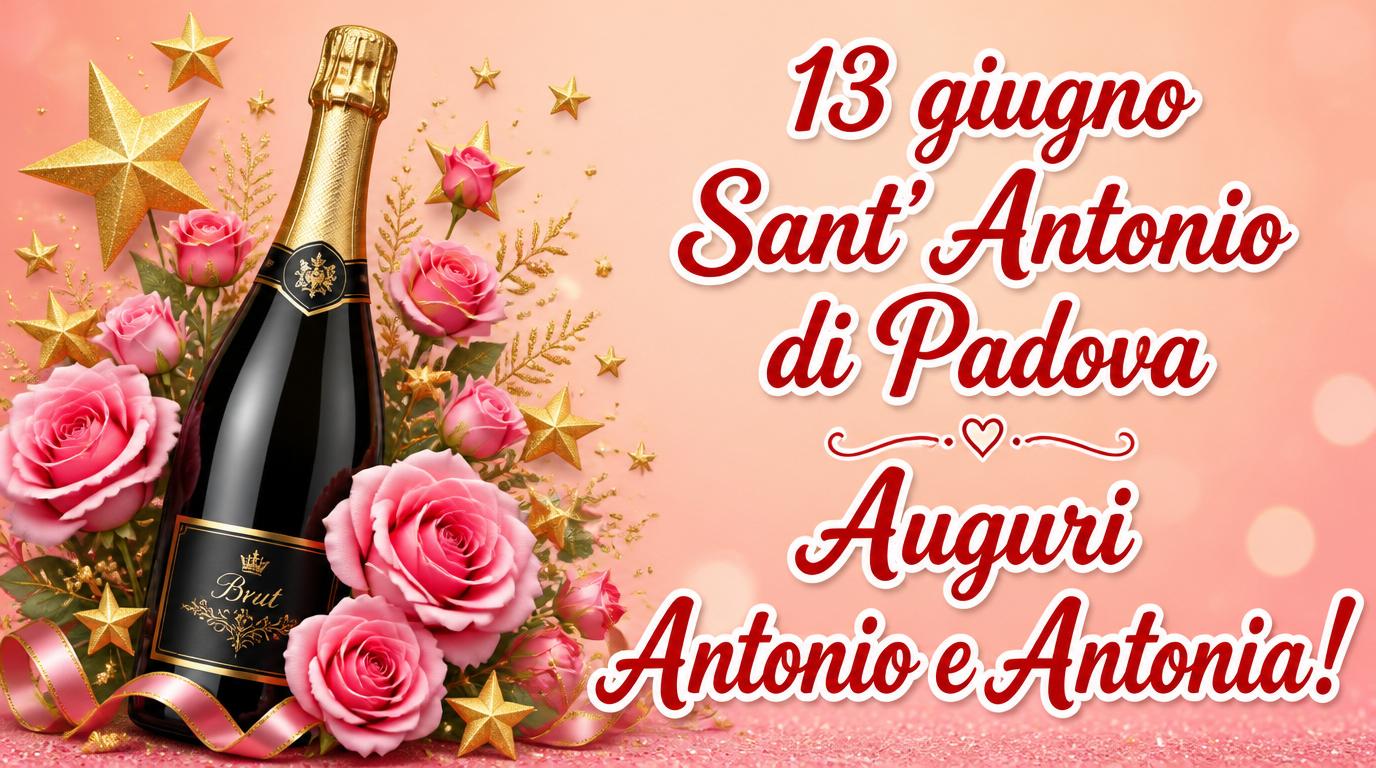 13 giugno Sant' Antonio di Padova Buon onomastico Antonio e Antonia!