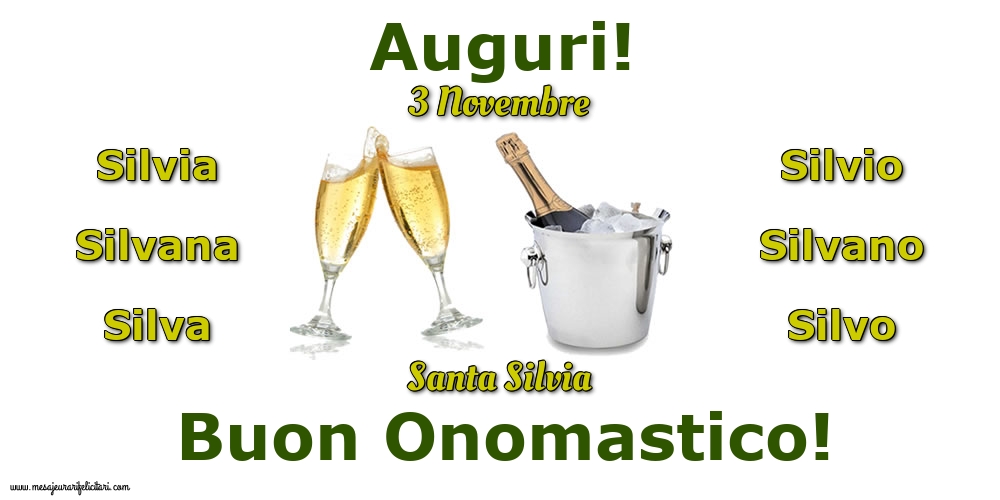 3 Novembre - Santa Silvia