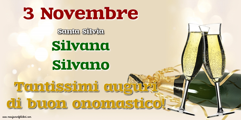 3 Novembre - Santa Silvia