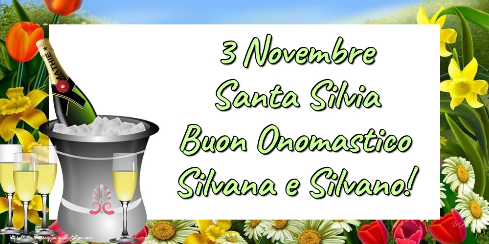 3 Novembre Santa Silvia Buon Onomastico Silvana e Silvano!