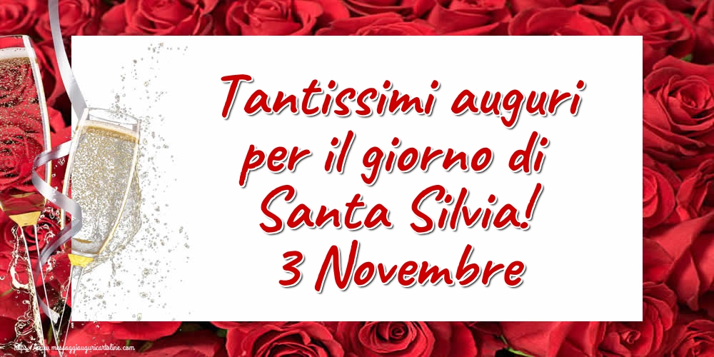 Tantissimi auguri per il giorno di Santa Silvia! 3 Novembre