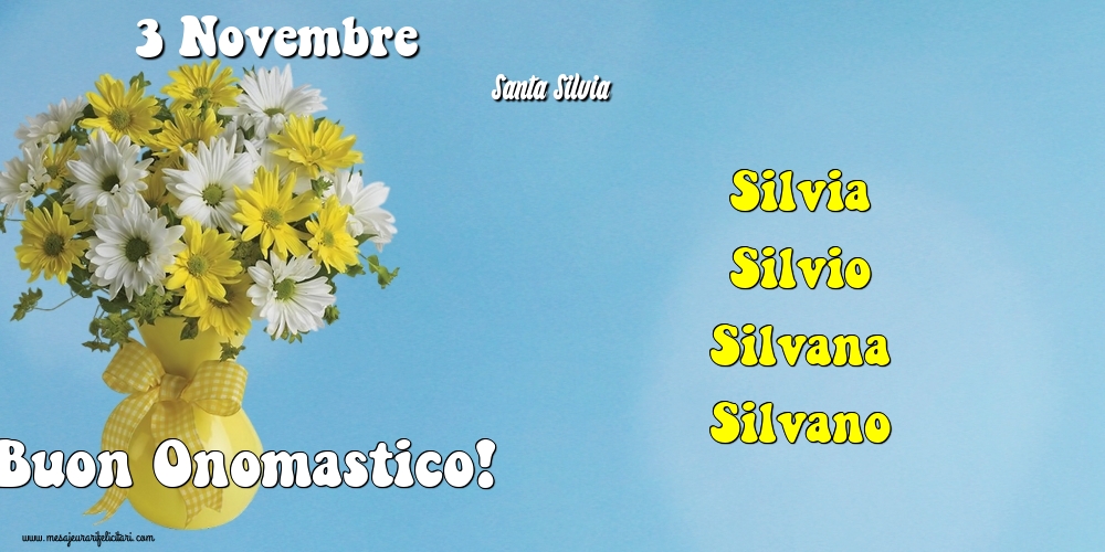 3 Novembre - Santa Silvia