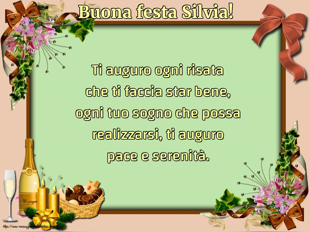 Buona festa Silvia!