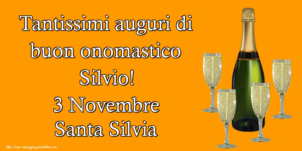 Santa Silvia Tantissimi auguri di buon onomastico Silvio! 3 Novembre Santa Silvia