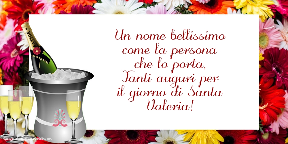 Tanti auguri per il giorno di Santa Valeria!