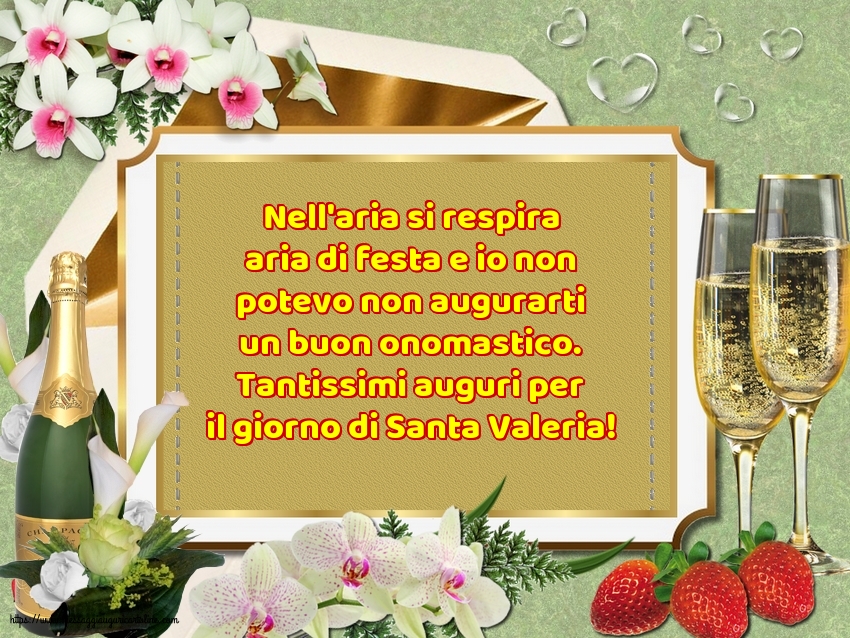Tantissimi auguri per il giorno di Santa Valeria!