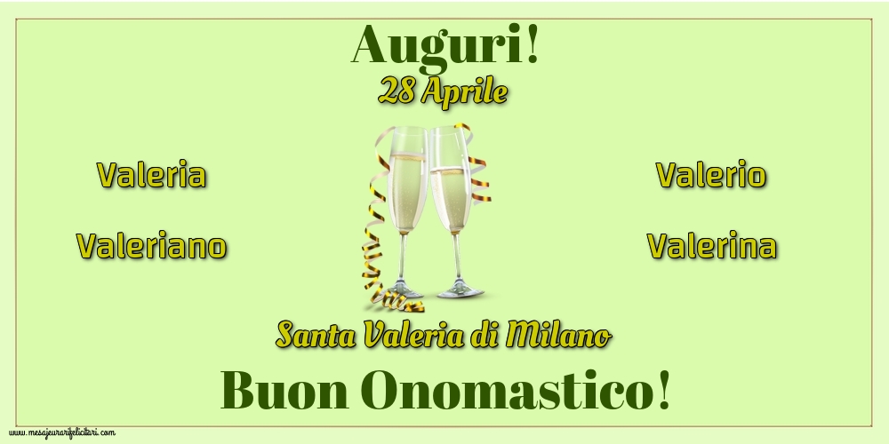 28 Aprile - Santa Valeria di Milano