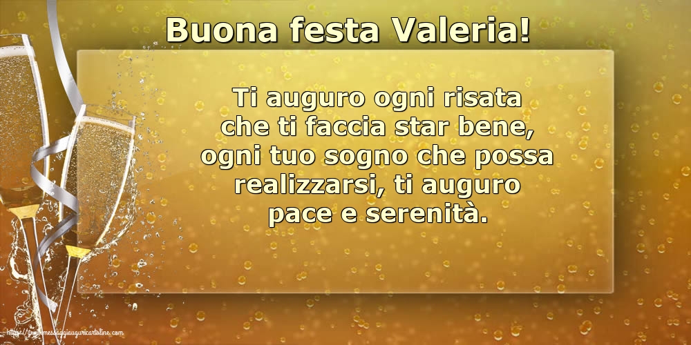 Buona festa Valeria!