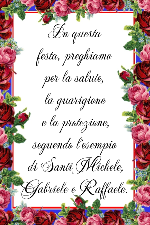 In questa festa, preghiamo per la salute,