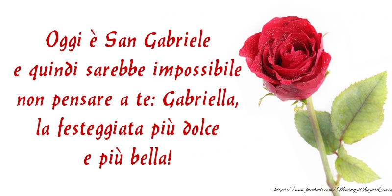 Santi Michele, Gabriele e Raffaele Oggi è San Gabriele